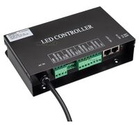 Контроллер HX-SPI-DMX-SL-4P (4096 pix, 220V, TCP/IP, add, ArtNet) (Arlight, IP20 Металл, 2 года)