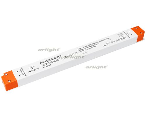 Блок питания ARV-SN48240-SLIM-PFC-B (48V, 5A, 240W) (Arlight, IP20 Пластик, 3 года)