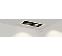 Светильник CL-KARDAN-S375x190-2x25W White6000 (WH-BK, 30 deg) (Arlight, IP20 Металл, 3 года)