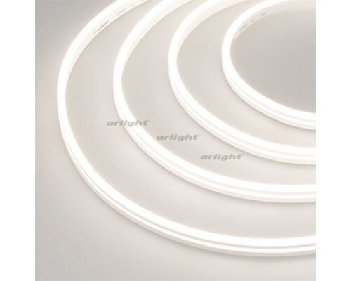 Лента герметичная MOONLIGHT-SIDE-M384-4x10mm 24V White-MIX (7.2 W/m, IP65, 5m, wire x1) (Arlight, Силикон)