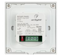 Панель SMART-P36-DIM-IN Black (230V, 1.2A, TRIAC, Sens, 2.4G) (arlight, IP20 Пластик, 5 лет)