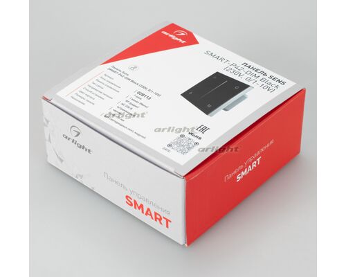 Панель SMART-P35-DIM-IN Black (230V, 0-10V, Sens, 2.4G) (arlight, IP20 Пластик, 5 лет)