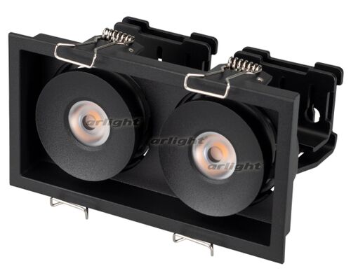 Светильник CL-SNODO-LUM-S148x80-2x9W Warm3000 (BK, 45 deg) (Arlight, IP20 Металл, 3 года)