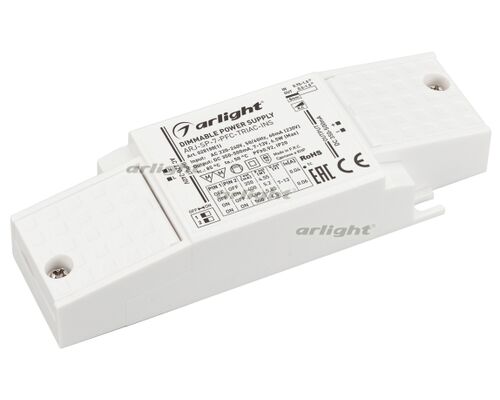 Блок питания ARJ-SP-7-PFC-TRIAC-INS (7W, 7-13V, 0.35-0.5A) (Arlight, IP20 Пластик, 5 лет)