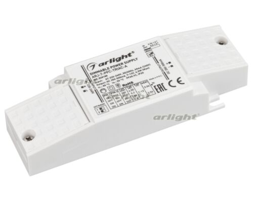 Блок питания ARJ-7-PFC-TRIAC-A (7W, 350-500mA) (Arlight, IP20 Пластик, 5 лет)