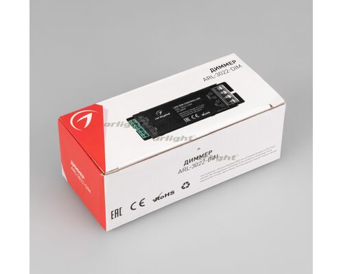 Диммер ARL-3022-DIM (12-24V, 1x25A, 0-10V) (Arlight, IP20 Металл, 3 года)