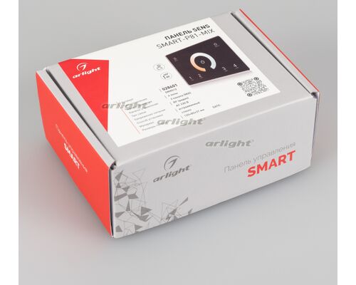 Панель Sens SMART-P81-MIX Black (230V, 4 зоны, 2.4G) (Arlight, IP20 Пластик, 5 лет)