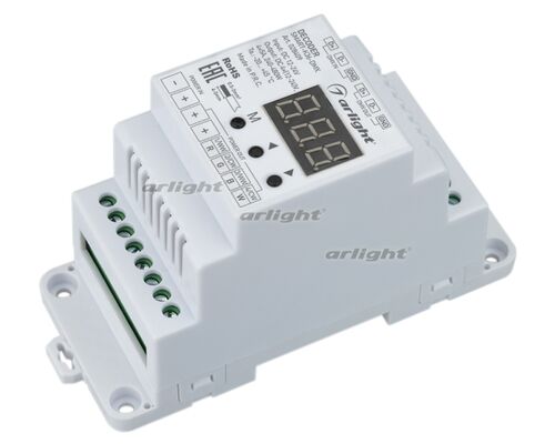 Декодер SMART-K36-DMX (12-24V, 4x5A, DIN) (Arlight, IP20 Пластик, 5 лет)