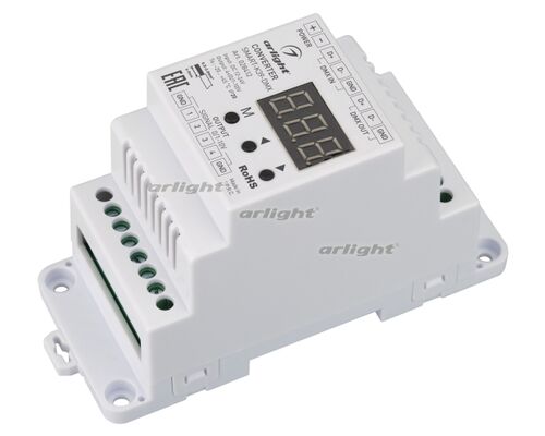 Конвертер SMART-K39-DMX (12-24V, 0/1-10V, DIN) (Arlight, Металл)