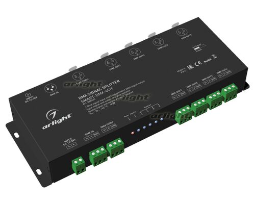 DMX-сплиттер SMART-DMX-4CH (12-36V, XLR3) (Arlight, IP20 Металл, 5 лет)