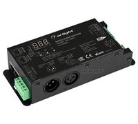 Декодер SMART-K56-DMX (230V, 3x1.5A, XLR3, 2.4G) (Arlight, IP20 Металл, 5 лет)