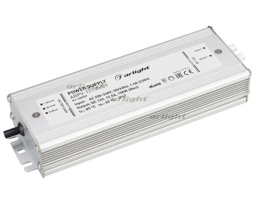 Блок питания ARPV-12150-B1 (12V, 12,5A, 150W) (Arlight, IP67 Металл, 3 года)