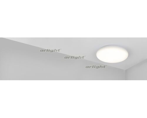 Светильник CL-FRISBEE-MOTION-R380-25W Day4000 (WH, 180 deg, 230V) (Arlight, IP54 Пластик, 3 года)