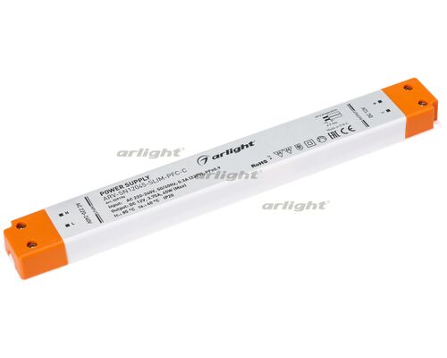 Блок питания ARV-SN12045-SLIM-PFC-C (12V, 3.75A, 45W) (Arlight, IP20 Пластик, 3 года)