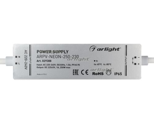 Блок питания ARPV-NEON-250-230 (230V, 1A, 250W) (Arlight, Закрытый)