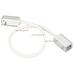 Коннектор питания ARL-MOONLIGHT-1213-CON-POWER-MID-WIRE-WH (Arlight, IP67 Пластик, 3 года)