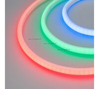 Лента RTW-5000PWT-4040-120-24V RGB (13mm, 14W/m, IP68, High temp) (Arlight, Герметичный)