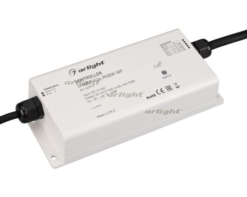 Контроллер SMART-K34-RGBW-WP (12-36V, 4x5A, 2.4G) (Arlight, IP67 Пластик, 5 лет)
