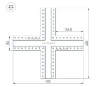 Крестовина SL-LINIA32-FANTOM (arlight, Металл)