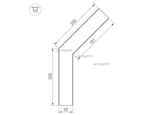 Угол SL-LINE-5035-135 (arlight, Металл)