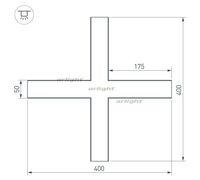 Крестовина SL-LINE-5035 (Arlight, Металл)