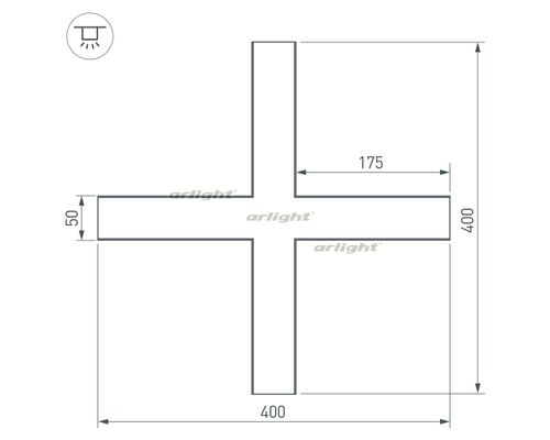 Крестовина SL-LINE-5035 (Arlight, Металл)