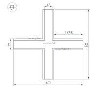 Крестовина SL-LINIA65-F (arlight, Металл)