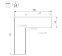 Угол SL-LINE-6070 (arlight, Металл)