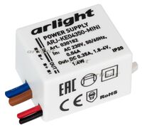 Блок питания ARJ-KE04350-MINI (1.4W, 350mA) (Arlight, IP20 Пластик, 5 лет)