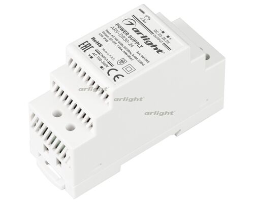 Блок питания ARV-DR30-24 (24V, 1.25A, 30W) (Arlight, IP20 DIN-рейка)