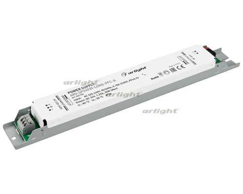 Блок питания ARV-SP24030-LONG-PFC-A (24V, 1.25A, 30W) (Arlight, IP20 Металл, 5 лет)