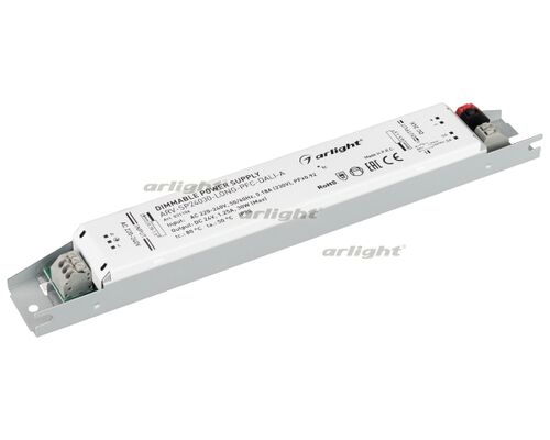 Блок питания ARV-SP24030-LONG-PFC-DALI-A (24V, 1.25A, 30W) (Arlight, IP20 Металл, 5 лет)