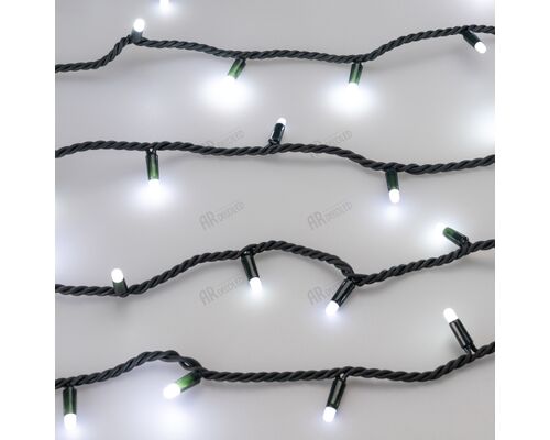 Светодиодная гирлянда ARD-STRING-PRO-1000-GREEN-100LED-MILK-PULSE White (230V, 7W) (Ardecoled, IP65)