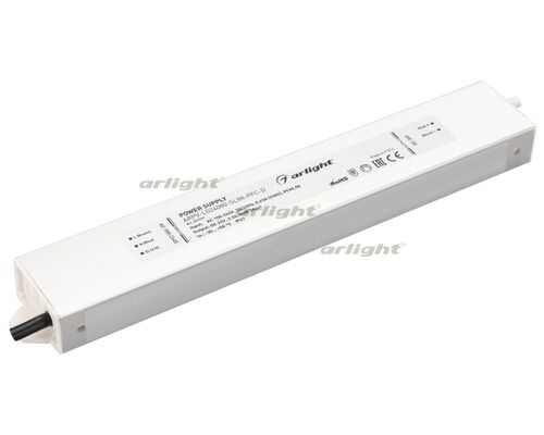 Блок питания ARPV-LG24080-SLIM-PFC-D (24V, 3.3A, 80W) (Arlight, IP67 Металл, 5 лет)