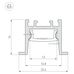 Профиль SL-COMFORT-2316-F-2000 ANOD (Arlight, Алюминий)