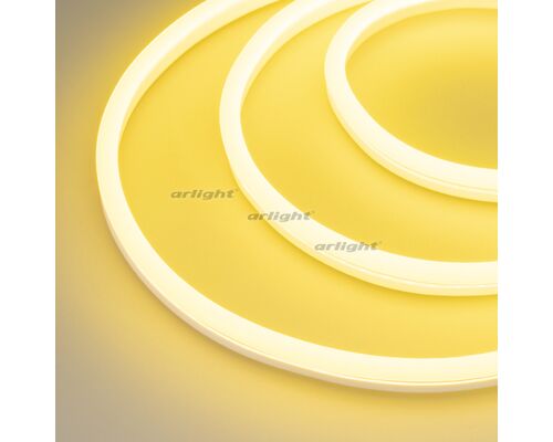 Гибкий неон GALAXY-1608-5000CFS-2835-100 12V Lemon (16x8mm, 12W, IP67) (Arlight, 12 Вт/м, IP67)