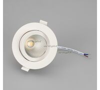 Светильник LTD-POLAR-TURN-R105-10W Warm3000 (WH, 36 deg, 230V) (Arlight, IP20 Пластик, 3 года)