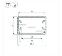 Профиль PLS-LOCK-H16-SMT-2000 ANOD (arlight, Алюминий)