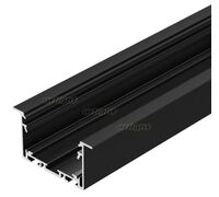 Профиль S2-LINIA69-F-2500 SEAMLESS BLACK (Arlight, Алюминий)