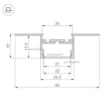 Профиль PLS-LOCK-H19-T-HIDE-2000 (Arlight, Алюминий)