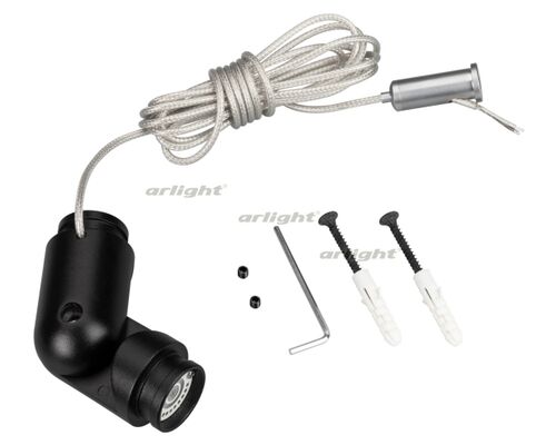 Коннектор поворотный MAG-FLEX-CON-POWER-TURN-KIT (BK) (Arlight, IP20 Металл, 3 года)