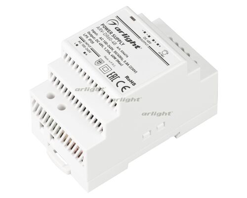 Блок питания ARV-DR60-48 (48V, 1.25A, 60W) (Arlight, IP20 DIN-рейка)