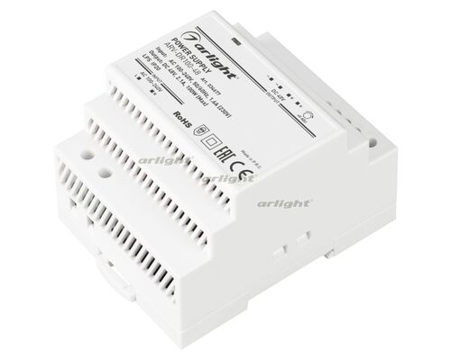 Блок питания ARV-DR100-48 (48V, 2.1A, 100W) (Arlight, IP20 DIN-рейка)