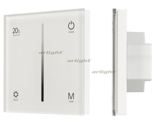 Панель SMART-P6-DIM-G-IN White (12-24V, 4x3A, Sens, 2.4G) (Arlight, IP20 Пластик, 5 лет)