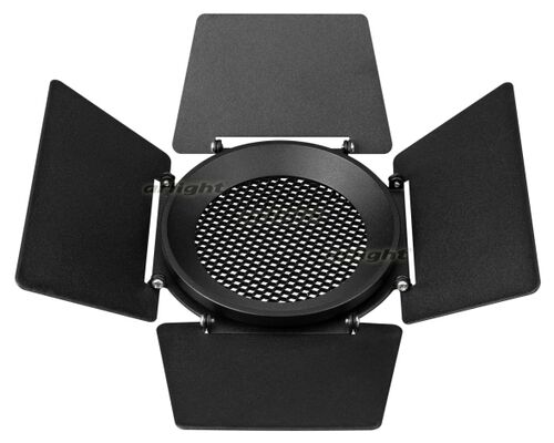 Бленда с сетчатым фильтром и посадочным кольцом LGD-NIKA-BDH-R100 (BK) (Arlight, Металл)