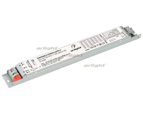 Блок питания ARJ-SP-50-PFC-1-10V-DALI2-PD (50W, 12-73V, 0.6-1.2A) (Arlight, IP20 Пластик, 5 лет)