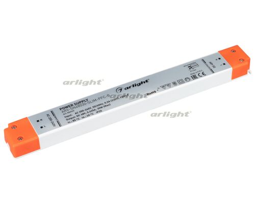 Блок питания ARV-SN48030-SLIM-PFC-B (48V, 0.63A, 30W) (Arlight, IP20 Пластик, 3 года)