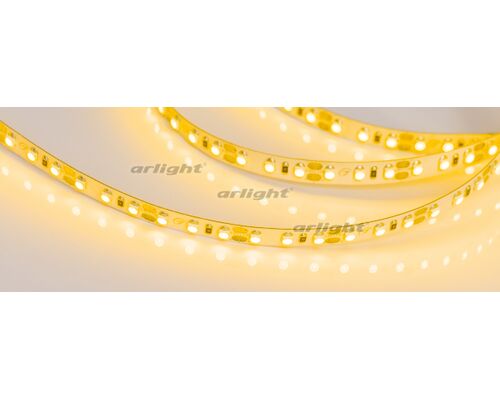 Лента RT 2-5000 12V Yellow 2x (3528, 600 LED, LUX) (arlight, 9.6 Вт/м, IP20)