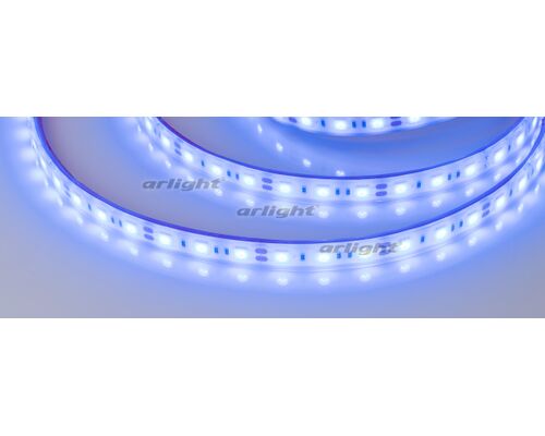 Лента RTW 2-5000PGS 12V Blue 2x (5060, 300 LED, LUX) (Arlight, 14.4 Вт/м, IP67)