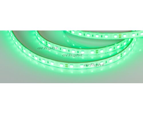 Лента RTW 2-5000PGS 24V Green 2x (5060, 300 LED, LUX) (Arlight, 14.4 Вт/м, IP67)